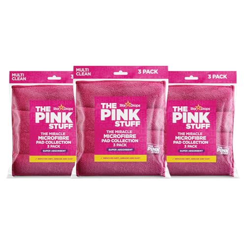Stardrops The Pink Stuff Miracle Microfibre Pad Collection Durable DualSided Scrubbing Cleaning Pads for Tough Stains and Everyday Messes 9Pack - Image 2