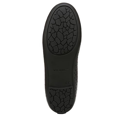 Vionic Women’s Spark Robyn ii Perf Ballet Flat- Supportive Ladies Shoes that Includes a Concealed Orthotic Black Leather 6 Medium - Image 5