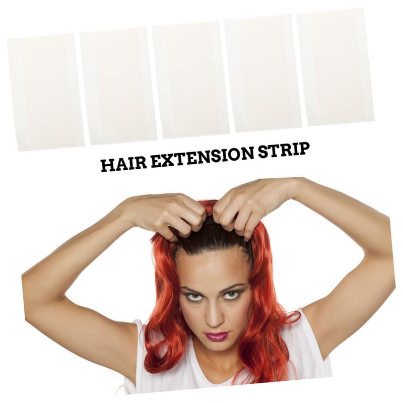 Gulf climate upgraded quality Healeved 10pcs Double-Sided Hair Extension Tape Strong Adhesive Replacement Tabs for Wigs and Hairpieces Invisible and Durable Fit for All Hair Types White High strength upgraded material - Image 3