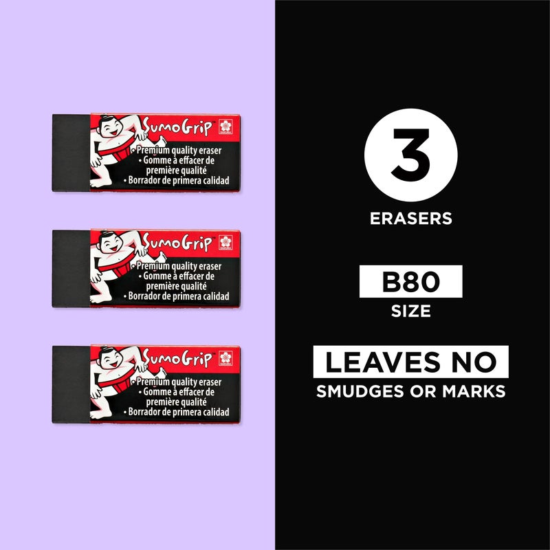 SAKURA 50258 Sumogrip Premium Block Eraser - Image 3