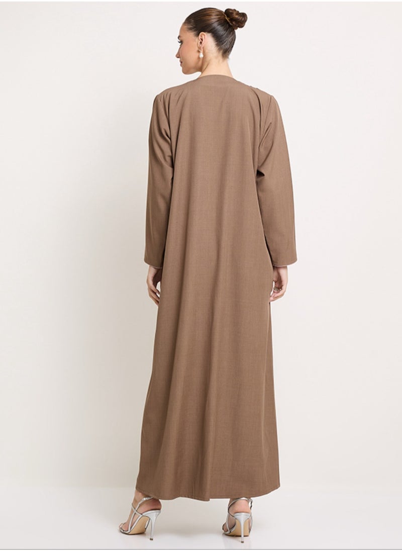 Rosette Abaya Royal Embellished Abaya With Hand Embroidery  - Image 2