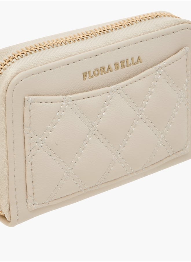 Flora Bella By Shoexpress Womens Quilted Zip Around Wallet  - Image 3