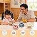 YOFOTHS Kids Silicone Tea Party Set Pretend Play Tea Set with Teapot 4 Cups with Saucers Tray and Scoops Safe Kitchen Toys for Ages 36 - Image 4