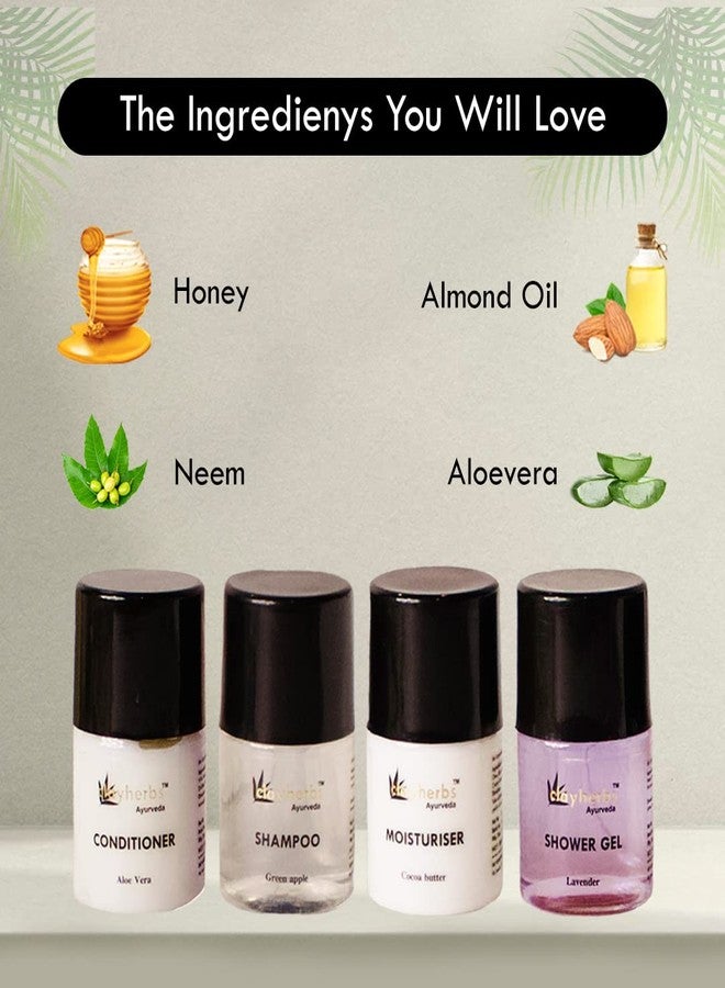 Clayherbs Bulk Hotel Amenities | Toileties For Hospitality | Trvel Size Mini Shampoo and Conditioner | Hotel Shampoo | Nourishing | Biodegradable Shampoo | Supplies for Guests | 30ml Mini Bottle | 25pc Shampoo/ 25pc Conditioner - Image 5