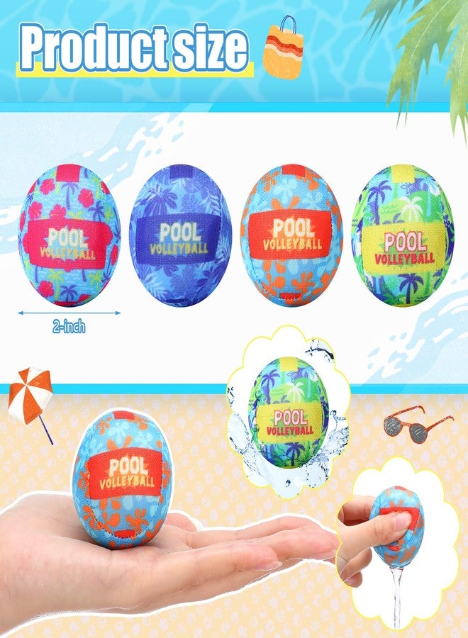 Vertintong 36 Pcs Reusable Water Float Balls Pool Beach Toys for Outdoor Summer Activities 2 Inch Splash Water Small Absorbent Balls Bulk for Adult Swimming Beach Soaking Game Party - Image 2