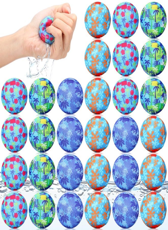 Vertintong 36 Pcs Reusable Water Float Balls Pool Beach Toys for Outdoor Summer Activities 2 Inch Splash Water Small Absorbent Balls Bulk for Adult Swimming Beach Soaking Game Party - Image 1