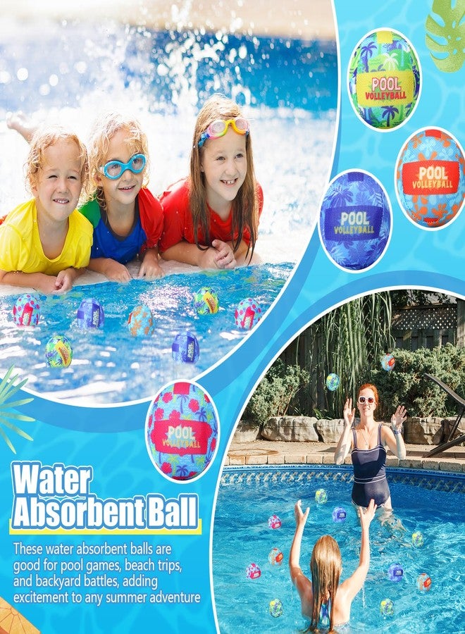 Vertintong 36 Pcs Reusable Water Float Balls Pool Beach Toys for Outdoor Summer Activities 2 Inch Splash Water Small Absorbent Balls Bulk for Adult Swimming Beach Soaking Game Party - Image 3