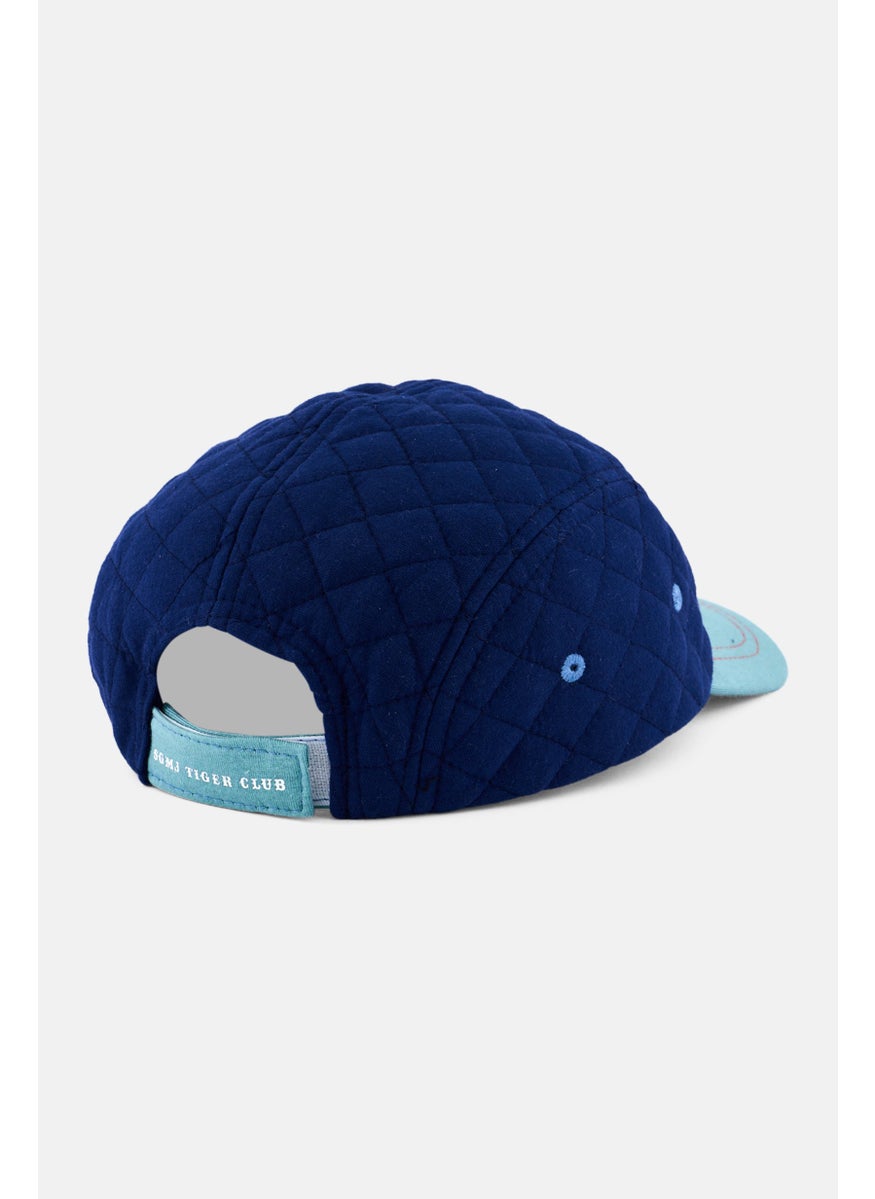 Sergent Major - Kids Boy Graphic Print Cap, Navy - Image 1