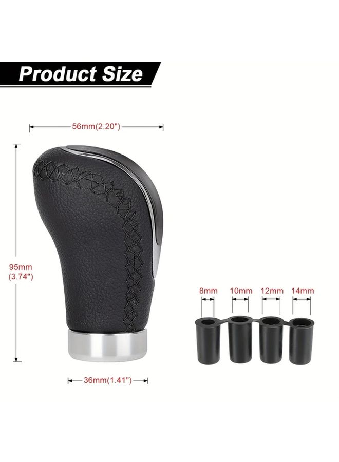 Universal 5 6 Speed Gear Shift Knob Shifter Lever Handle Modified Stick Auto Accessories Black Line For All Manual Car Models - Image 2