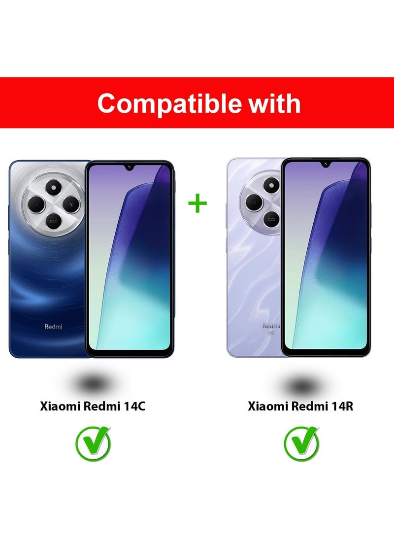 Denx Screen Protector For Xiaomi Redmi 14C Tempered Glass Screen Protector Full Screen Coverage HD Clarity Anti Shatter Scratch Proof Glass For Xiaomi Redmi 14C  - Image 2