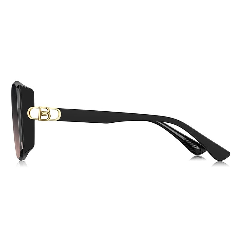 BOLON Women Square Oversized Wrap-around Trendy Sunglasses BL5083 Westminster 59mm, Exclusive Eyewear Brand of EssilorLuxottica - Image 3
