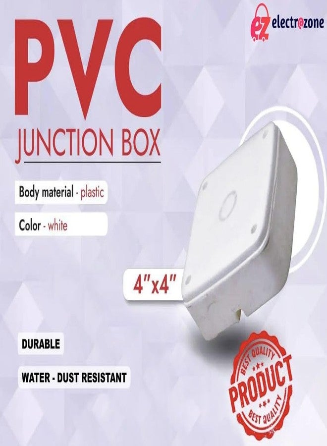 ELECTRA ZONE CCTV Box,PVC Box for Camera Mounting Junction Box with Brass Nuts Fitting Pack Of (4) - Image 5