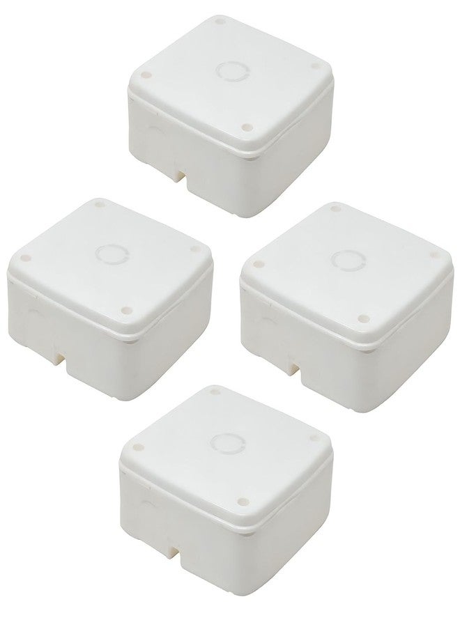 ELECTRA ZONE CCTV Box,PVC Box for Camera Mounting Junction Box with Brass Nuts Fitting Pack Of (4) - Image 1