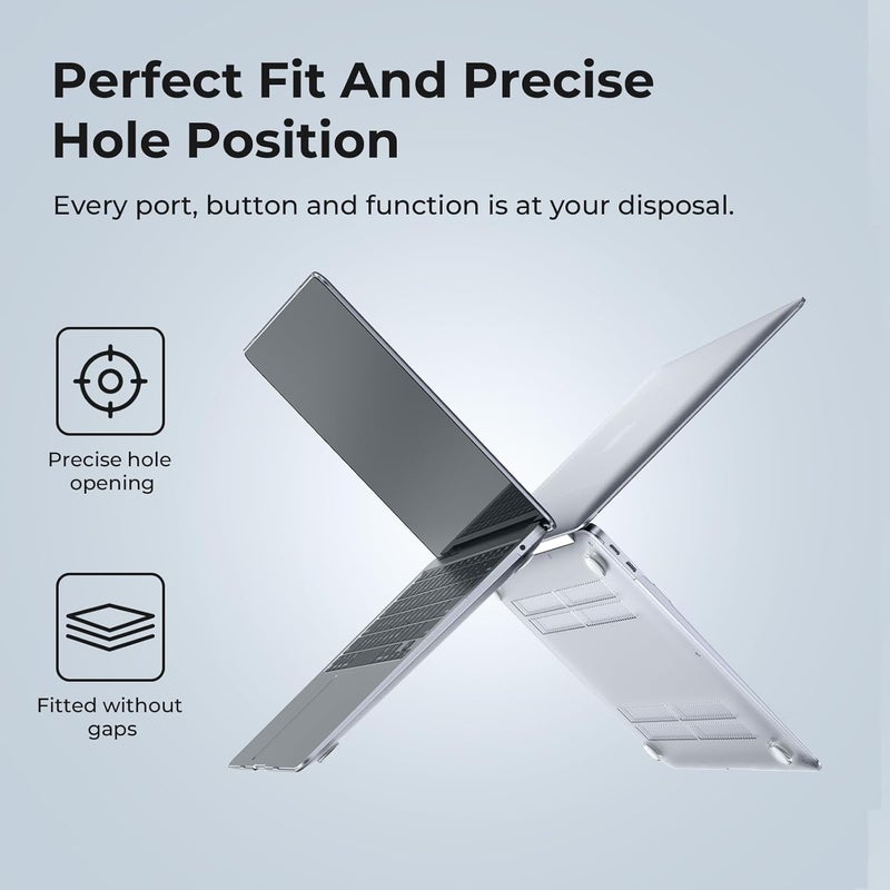 Eoocoo غطاء EooCoo متوافق مع ماك بوك إير 13.3 بوصة 2021 2020 2019 2018، M1 إير 13 A2337 A2179 A1932 مع شاشة ريتينا وTouch ID، غطاء لابتوب بلاستيكي صلب، سطح لامع ناعم، فم وموسيقى - Image 4