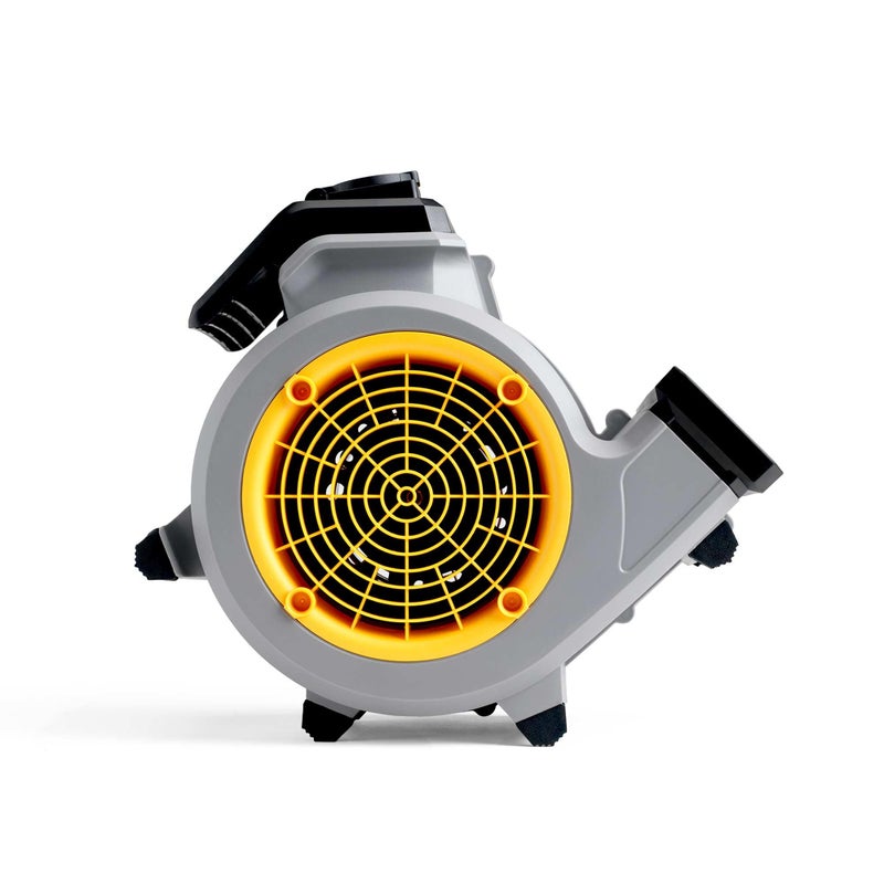 Vacmaster Air Mover Floor Fan Low Noise 3 Speed Centrifugal Blower Fan Energy Saving Compact and Portable Rapidly Circulates Air for Drying Cooling and Ventilating For Carpet Plaster Floods