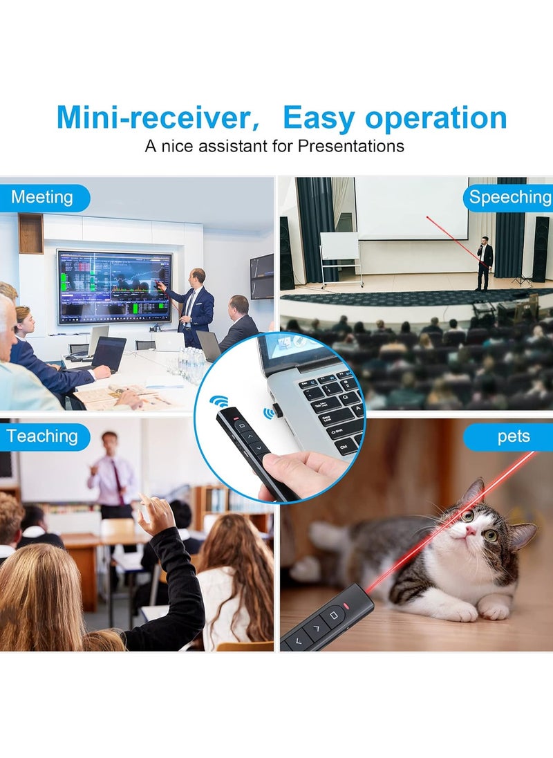 NIIMBOT - Wireless Presenter Remote, Presentation Clicker with Hyperlink & Volume Remote Control PowerPoint Office Presentation Clicker for Keynote/PPT/Mac/PC/Laptop(No Battery Included) - Image 1