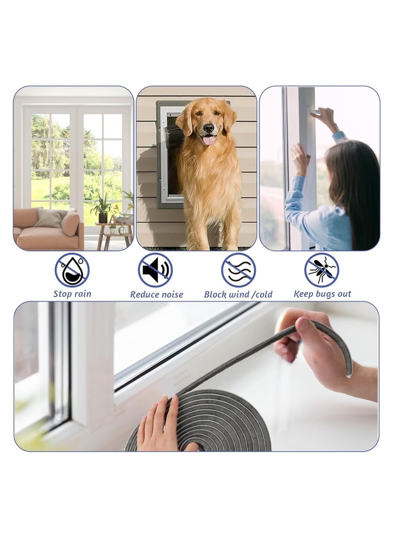 ToolHouse Adhesive Door Seal Strip Tape Windows Draft Excluder Dustproof Door Seal Strip for Sliding Doors, External Doors  - Image 5