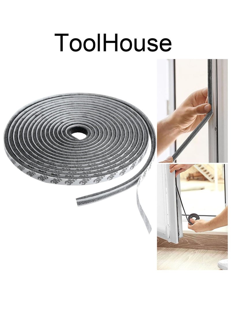 ToolHouse Adhesive Door Seal Strip Tape Windows Draft Excluder Dustproof Door Seal Strip for Sliding Doors, External Doors  - Image 1