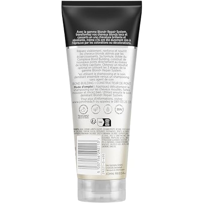 John Frieda BLOND+ REPAIR SYSTEM BOND BUILDING SHAMPOO, 250 ML - Image 3