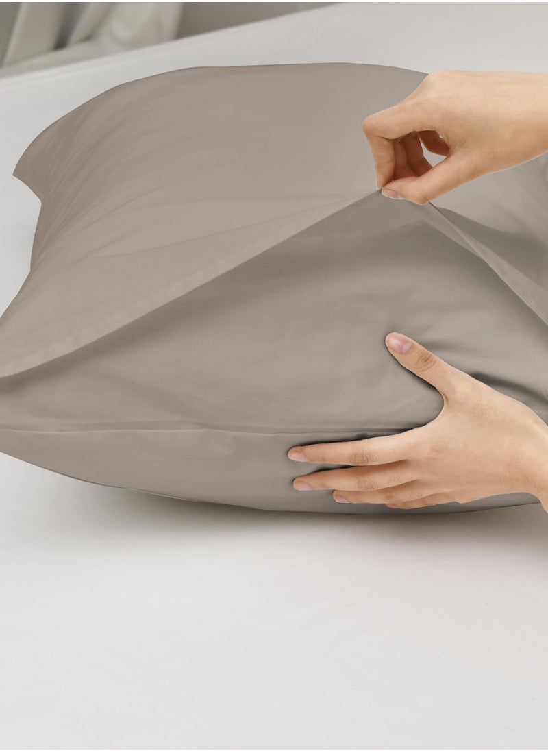 Master Home Textile Cotton Fitted Sheet Set, 100% Cotton, 200 TC, 3 Pieces Queen Size with 35 cm Deep Pocket  - Image 4