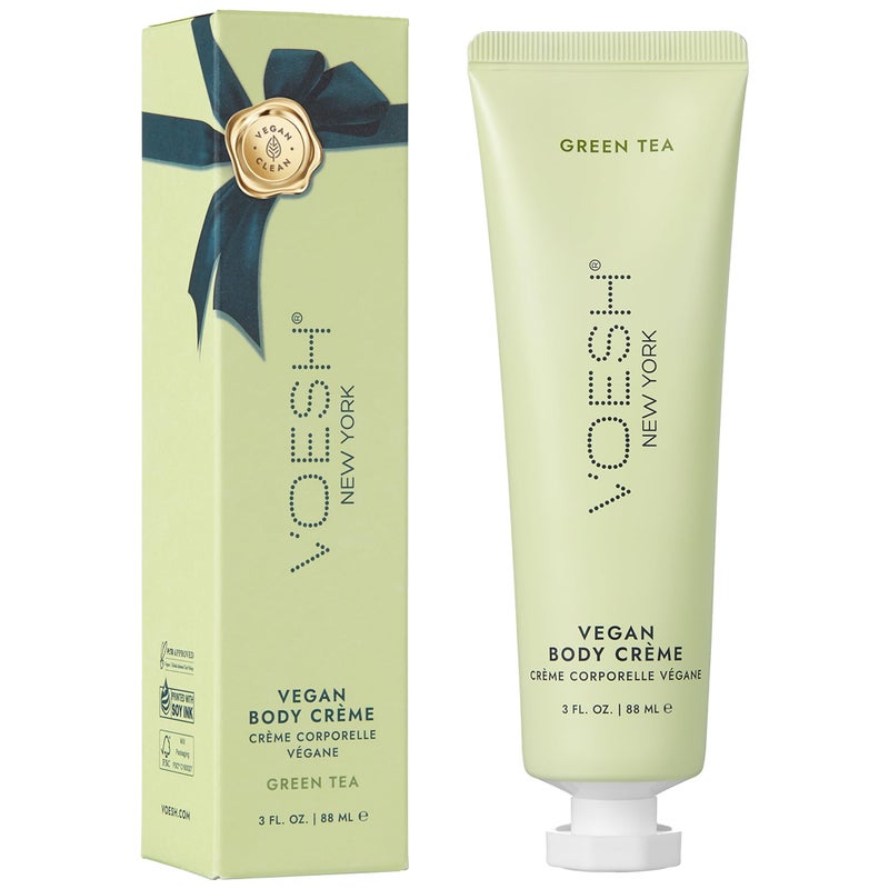 VOESH Vegan Body Creme, Skin Moisturizing Cream - Green Tea, K-Beauty Korean Skincare - 3oz - Image 1