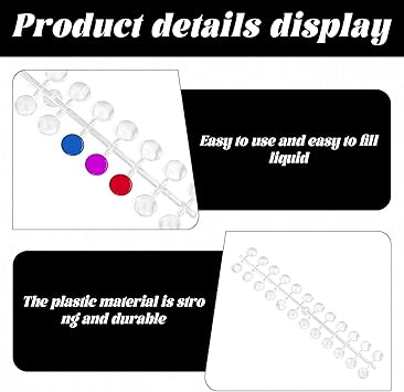 Eophmi Nail Colour Display 240 Pcs Clear Nail Swatches Round Nail Art Color Display Chart Nail Swatch Book with Adhesive Sticker Naill Display Card Sticks for Naill Polish Practice Designs Board  - Image 3