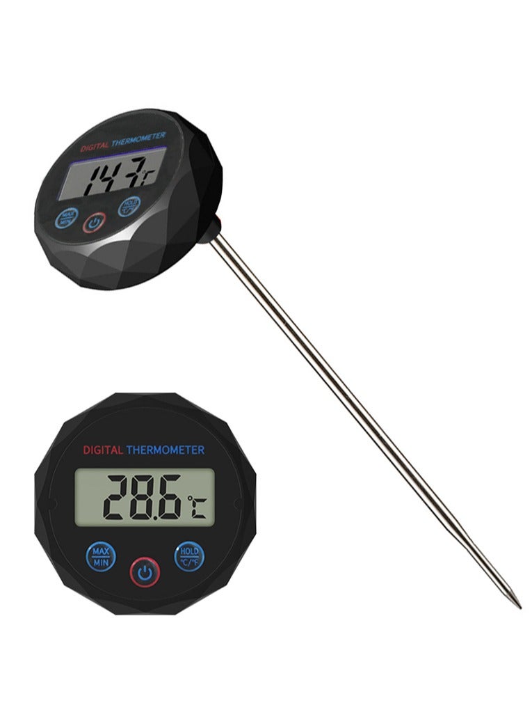 Xkimos Digital Thermometer Kitchen Thermometer Coffee Thermometer - For Coffee and Milk, Black - Image 1