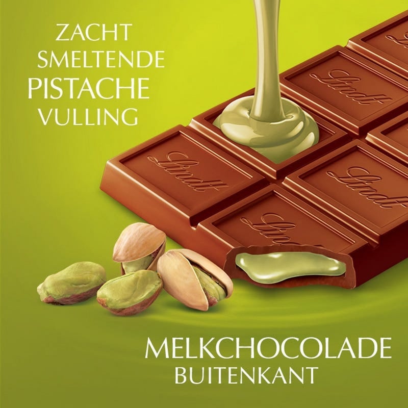 Lindt لوح شوكولاتة لندور بالفستق 100 جرام - Image 2
