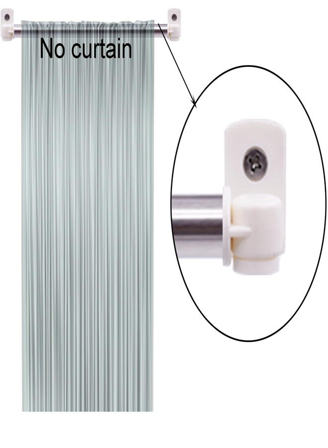واي واي اس تي قضيب ستارة دوار من النوع A من YYST، مقاس 16 بوصة إلى 39.5 بوصة، للأبواب العلوية والسفلية والنوافذ الجانبية، قضيب ستارة نافذة، قضيب ستارة صغير للنوافذ الجانبية مع براغي (أبيض - 2) - Image 3