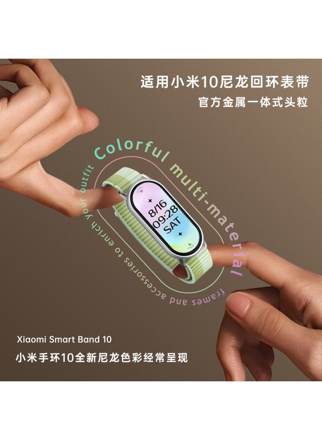 Suitable For Xiaomi Mi Band 10 Strap Official Same Style Nylon Braided Loop Xiaomi 98 Smart Bracelet Nylon Strap - Image 4