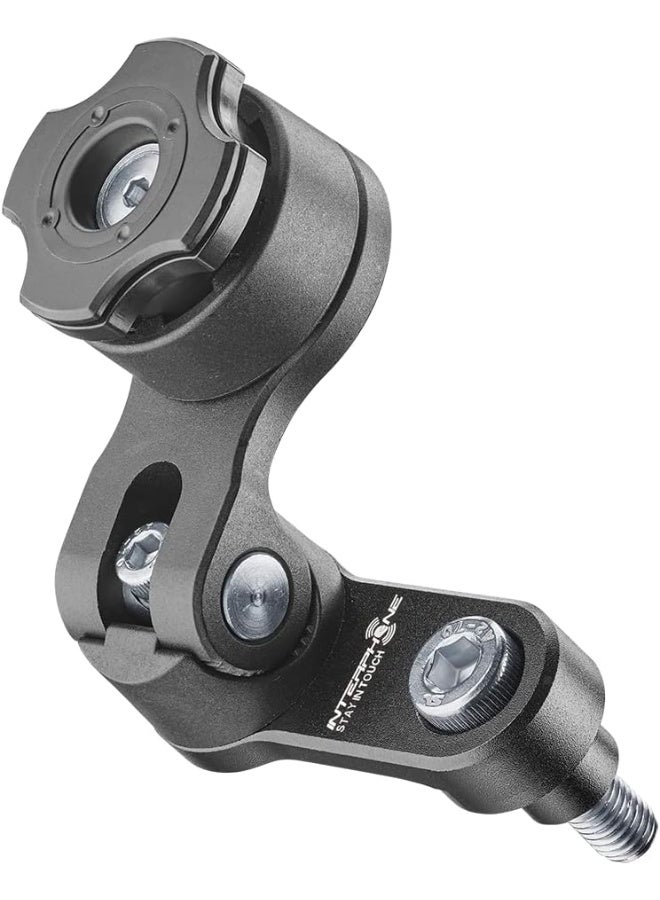 INTERPHONE إنترفون - نظام مودولار كويكلوكس - حامل هاتف للدراجات النارية - اتصال كويكلوكس لرفع الدراجات النارية (مشبك مقود) - قابل للتعديل - اتصال سريع الفتح