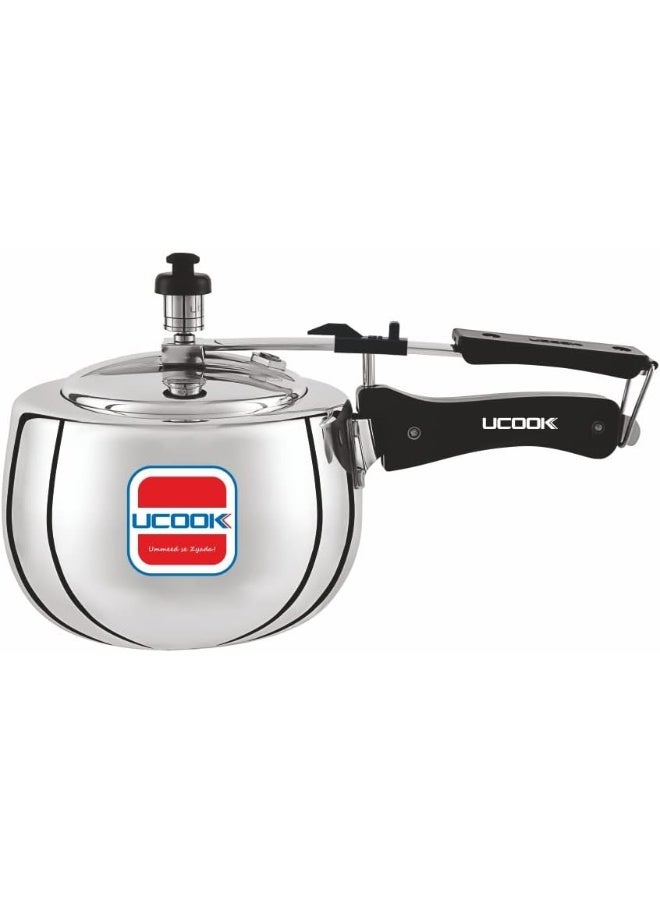 Ucook Silvo Steel Pressure Cooker - Image 2