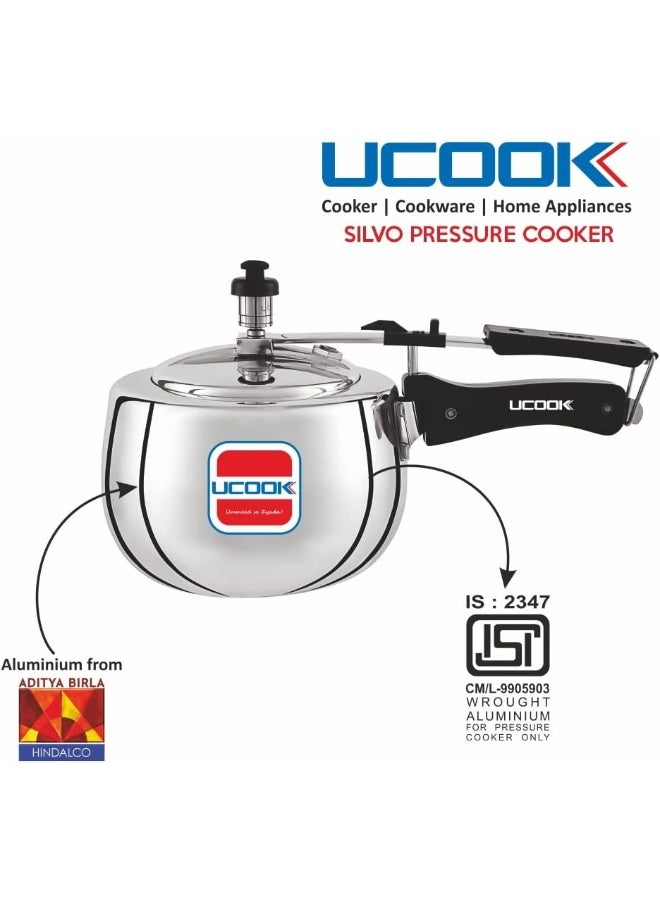 Ucook Silvo Steel Pressure Cooker - Image 4