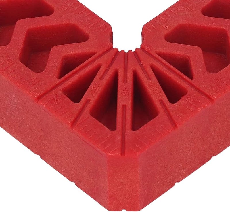 Red Plastic 90 Degree Positioning Squares 12 Pcs Set High Strength Durable Right Angle Clamps - Image 5