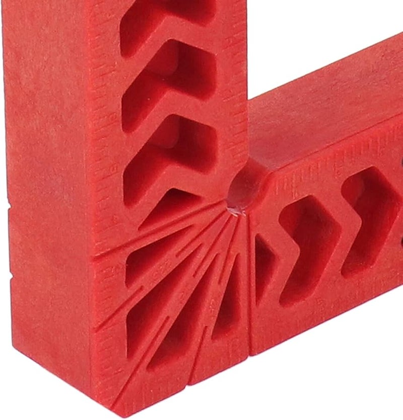 Red Plastic 90 Degree Positioning Squares 12 Pcs Set High Strength Durable Right Angle Clamps - Image 4
