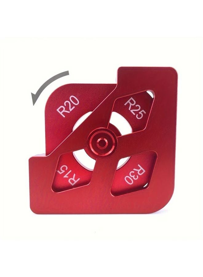 High Speed Steel Woodworking Chamfering Tool With R Corner Arc Angle Guide - Image 1