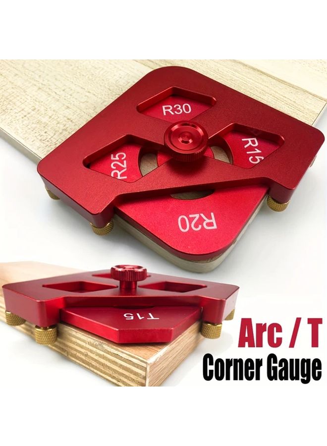 High Speed Steel Woodworking Chamfering Tool With R Corner Arc Angle Guide - Image 2