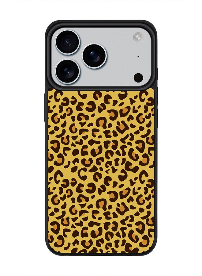 Stylizedd iPhone 17 Pro Case, [Compatible with MagSafe] Slim Magnetic cover Phone Case iPhone 17 Pro -Leopard Skin Print - Image 1