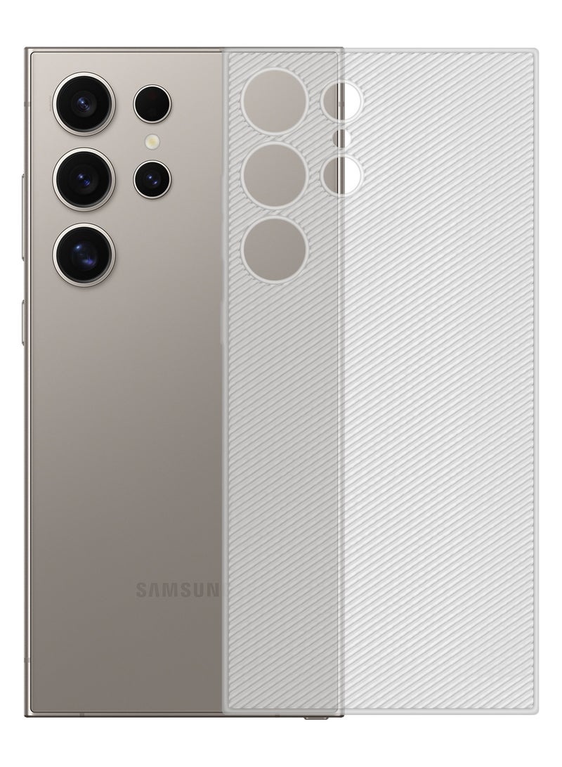 2 Pack  of Air Skin Line for Galaxy S24 Ultra Case Design Back Cover Sturdy Durable Ultra-Thin Case Drop Protection Cover Clear - White - Image 3