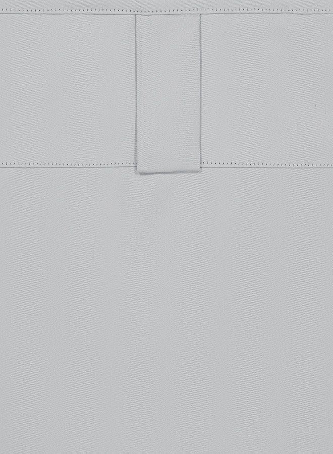 ECLIPSE Langley Solid Tripleweave Room Darkening Rod Pocket Window Curtains (2 Panels), 52 in x 84 in, Silver White - Image 5