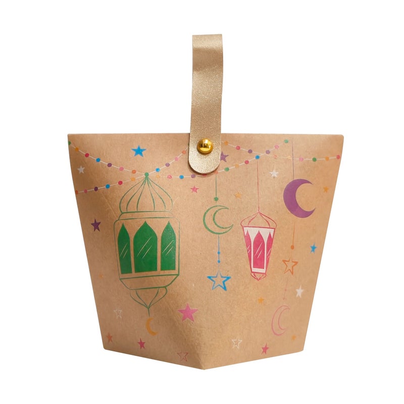 Gift For Her Him 18pcs Ramadan Kraft Paper Gift Boxes For Eid Al Fitr Party Decorations - Image 2
