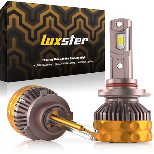 LUXSTER Ultra 9012 LED Bulbs, 80000LM Super Bright, Dual Beam, Triple Copper Pipes Cooling Tech(Unique), Punisher Pro Upgrade, HIR2 Foglight, 6000K Pure White, Pack of 2 - Image 1