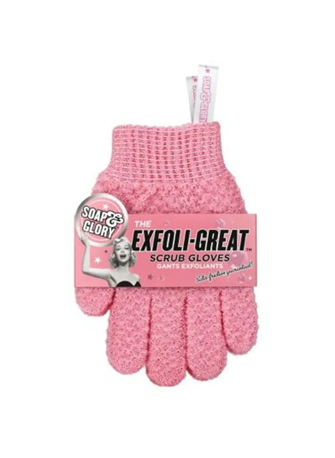 Soap & Glory Exfoliating Scrub Gloves Pink