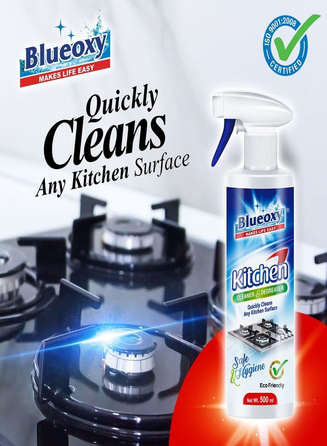 Blueoxy Kitchen Cleaner and Degreaser (All Round) Professional Concentrated Formula 500 ml | Quickly Cleans Any Kitchen Surface | Food Safe & Hygiene | Pack 1 - Image 4