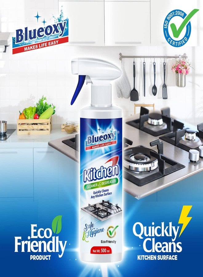Blueoxy Kitchen Cleaner and Degreaser (All Round) Professional Concentrated Formula 500 ml | Quickly Cleans Any Kitchen Surface | Food Safe & Hygiene | Pack 1 - Image 2