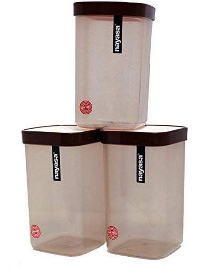 Nayasa Plastic Fusion Containers - 1500 ml, Set of 6, Brown - Image 2