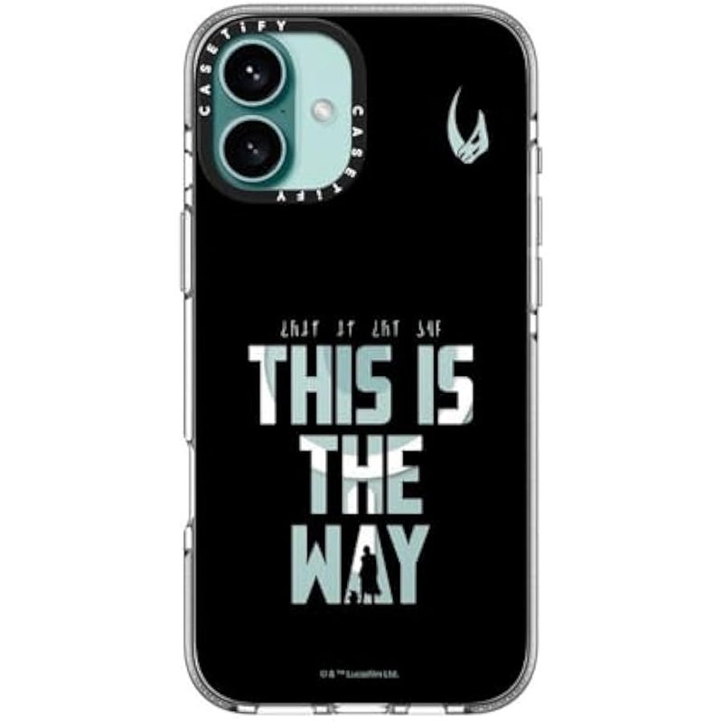 Casetify Clear iPhone 16 Plus Case 【Mandalorian Co-Lab/Not Yellowing / 6.6ft Drop Protection/Compatible with Magsafe】 - This is The Way - Black Case - Clear - Image 4