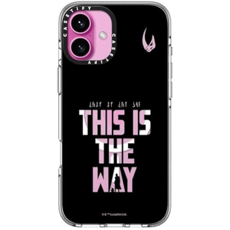 Casetify Clear iPhone 16 Plus Case 【Mandalorian Co-Lab/Not Yellowing / 6.6ft Drop Protection/Compatible with Magsafe】 - This is The Way - Black Case - Clear - Image 2