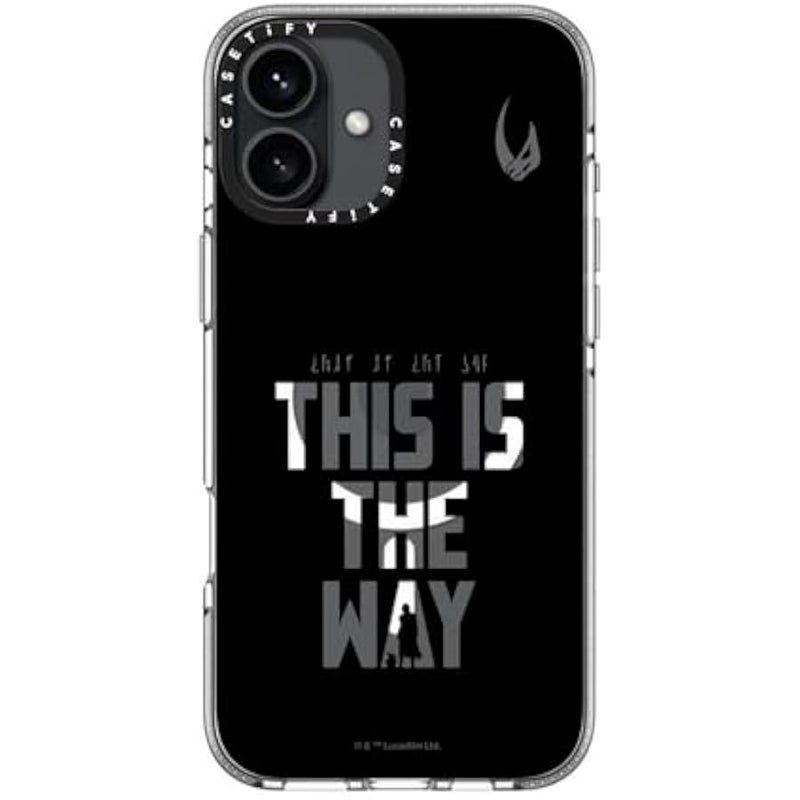 Casetify Clear iPhone 16 Plus Case 【Mandalorian Co-Lab/Not Yellowing / 6.6ft Drop Protection/Compatible with Magsafe】 - This is The Way - Black Case - Clear - Image 5