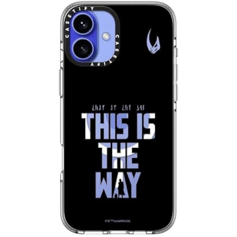 Casetify Clear iPhone 16 Plus Case 【Mandalorian Co-Lab/Not Yellowing / 6.6ft Drop Protection/Compatible with Magsafe】 - This is The Way - Black Case - Clear - Image 3